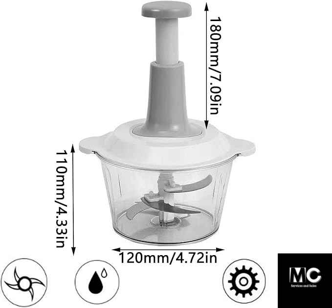Cortador Manual – Pica Todo en Instantes – Simplifica tu cocina diaria en menos de 1 minuto