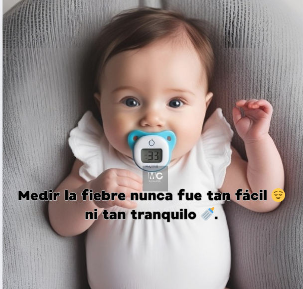 Chupete Termometro Digital para Bebes