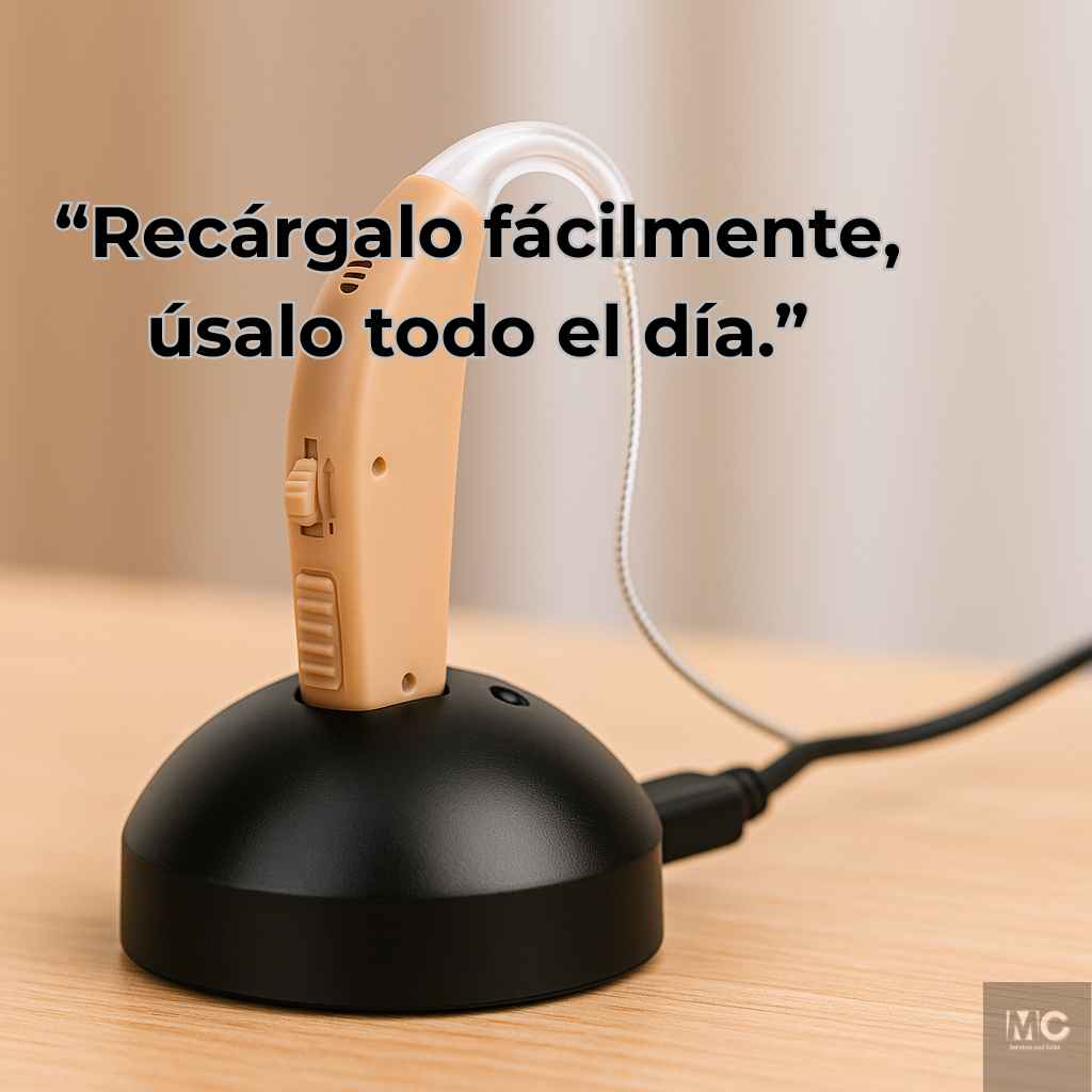 EcoClear- Audífono Ergonómico Recargable – Conéctate con tu entorno cada día.