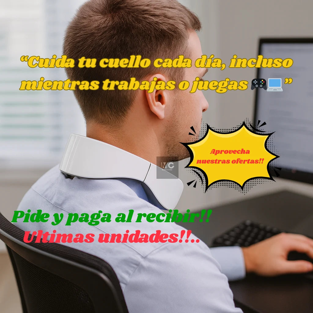 Masajeador Cervical Portátil – Descanso inmediato tras tu jornada frente al computador