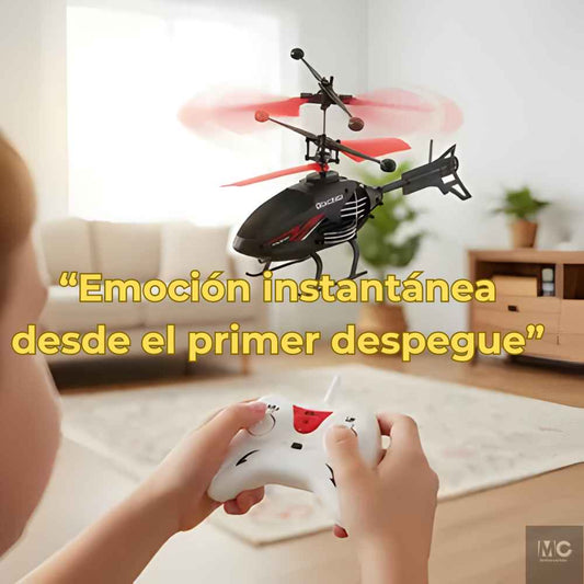 MINIHELI - Helicóptero Infantil RC - Diversión Segura en Minutos.