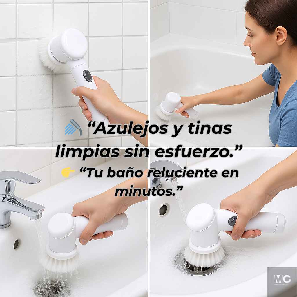 MultiClean Pro - Cepillo De Limpieza Eléctrico 5 en 1