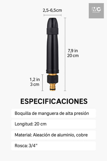 Boquilla Turbo Agua – Multiusos Exteriores – Recupera la frescura de tu hogar esta primavera.