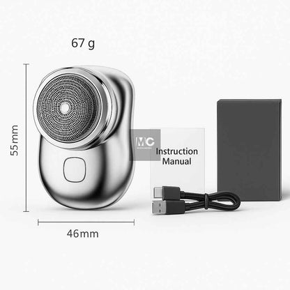 Mini Afeitadora Facial – Corte Preciso y Silencioso – Rostro Limpio y Suave en Pocos Minutos