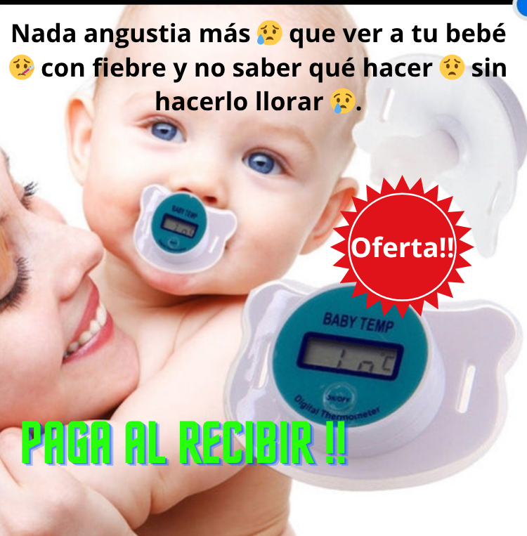 Chupete Termometro Digital para Bebes