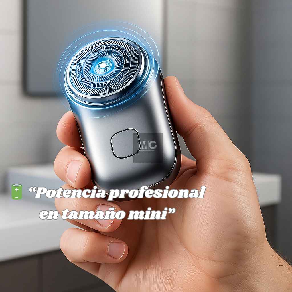 Mini Afeitadora Facial – Corte Preciso y Silencioso – Rostro Limpio y Suave en Pocos Minutos