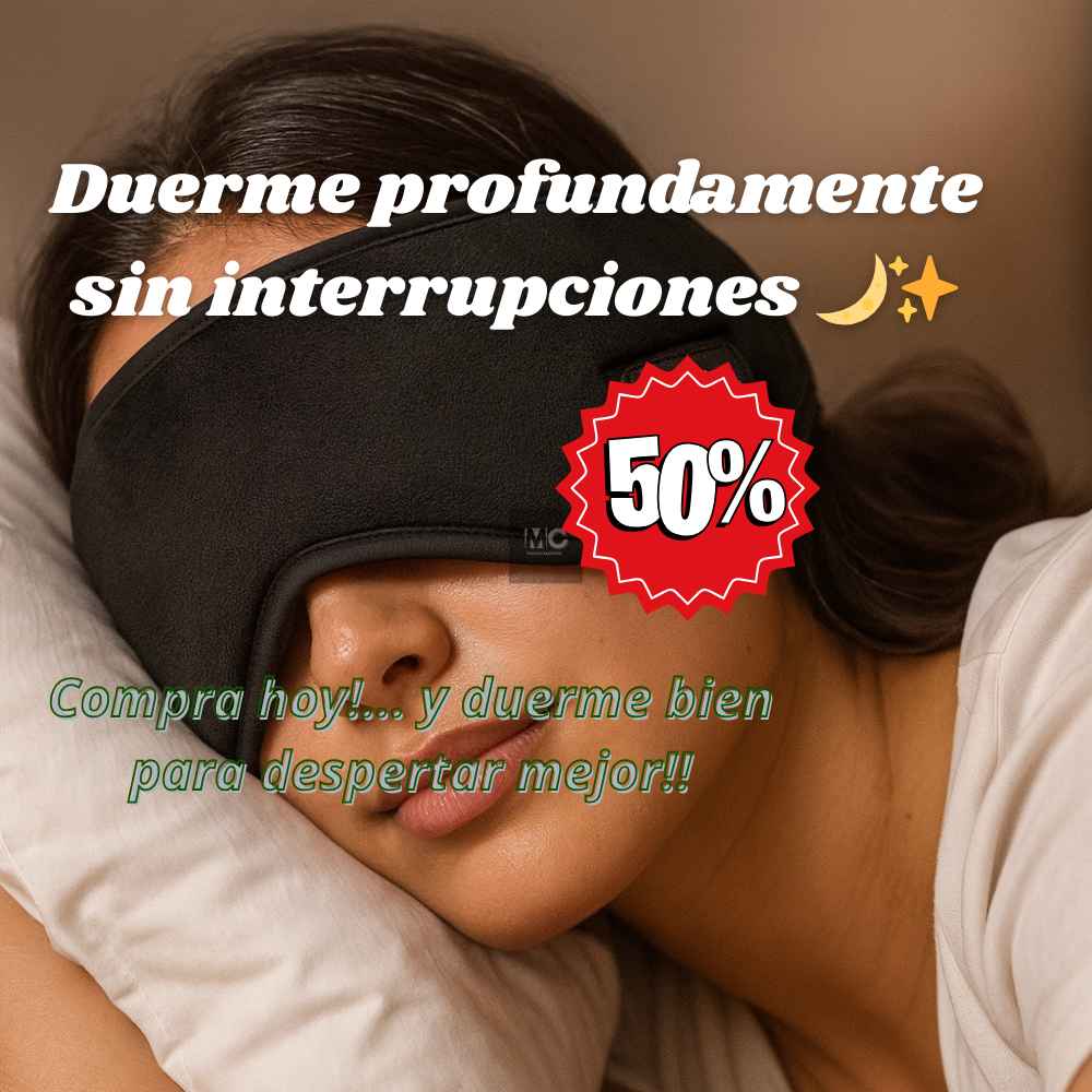 Máscara de Sueño – Aísla distracciones – Despierta renovado cada mañana