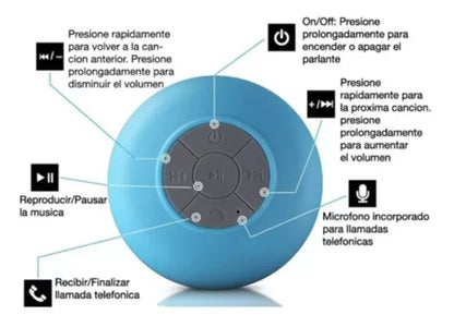 Parlante Bluetooth Para Ducha