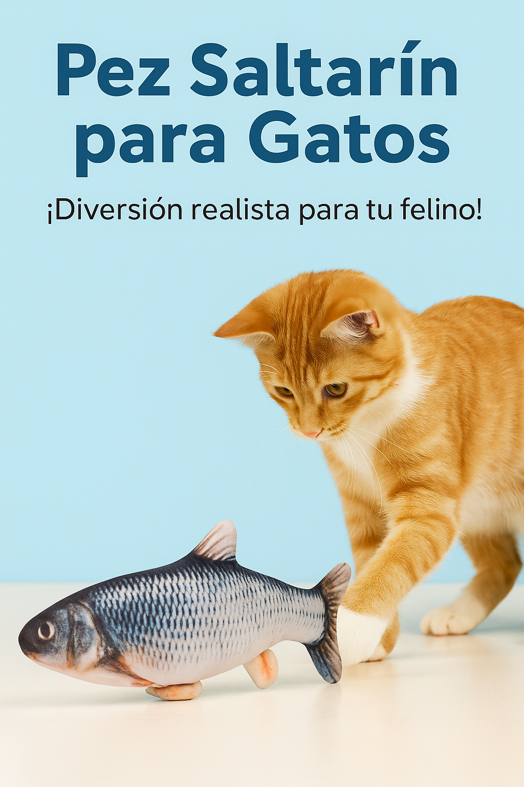 PEZ SALTARÍN PARA GATOS 🐟